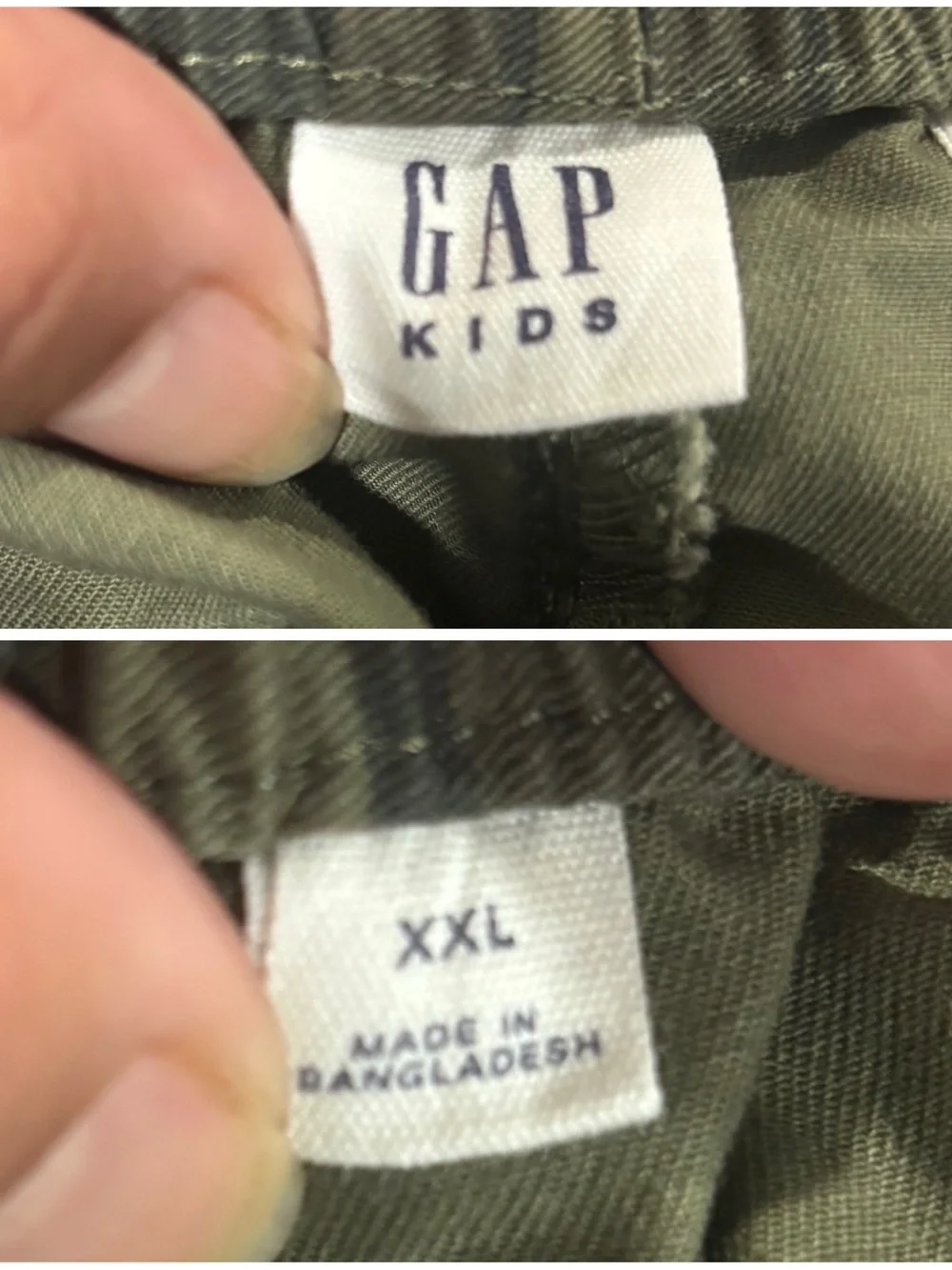 GAP Kids Green Camo Shorts